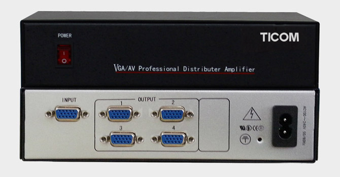 1進04出VGA分配器MAX0104GA