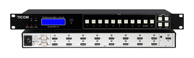 HDMI+A無(wú)縫自動(dòng)切換器16進(jìn)1出MAX1601ASHD